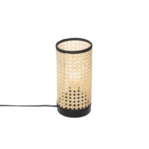Country table lamp rattan – Kata