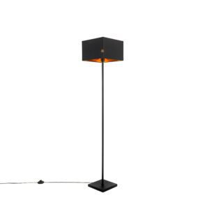 Modern floor lamp black with gold – VT 1