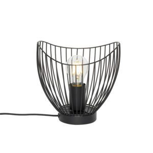 Modern table lamp black 20 cm – Pua
