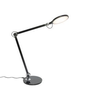 Design table lamp black incl. LED with touch and induction charger – Don