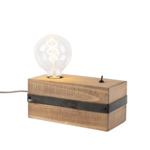Industrial table lamp wood – Reena