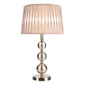 Laura Ashley Selby Grande Glass Ball Large Table Lamp Base In Antique Brass Finish