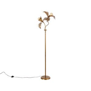 Vintage floor lamp gold 2-light – Botanica