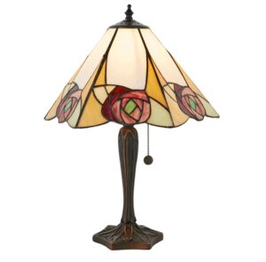 Interiors 1900 64184 Ingram Tiffany Medium Table Lamp – Height: 480mm