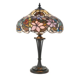 Interiors 1900 64327 Sullivan Tiffany Small Table Lamp – Height: 450mm