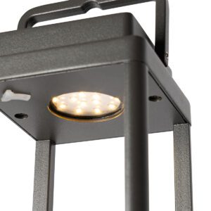 Outdoor table lamp dark gray incl. LED rechargeable – Yara