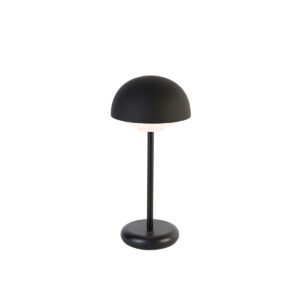 Black table lamp incl. LED rechargeable and 3-step touch dimmer – Maureen