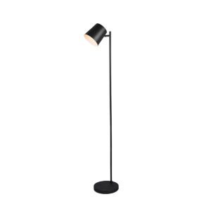Floor lamp black rechargeable incl. LED 4-step dimmable – Mateo