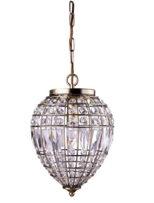 Searchlight 3991AB Chandelier Pendant Ceiling Light In Antique Brass
