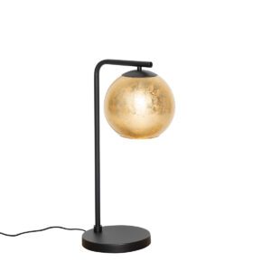 Design table lamp black with gold glass – Bert